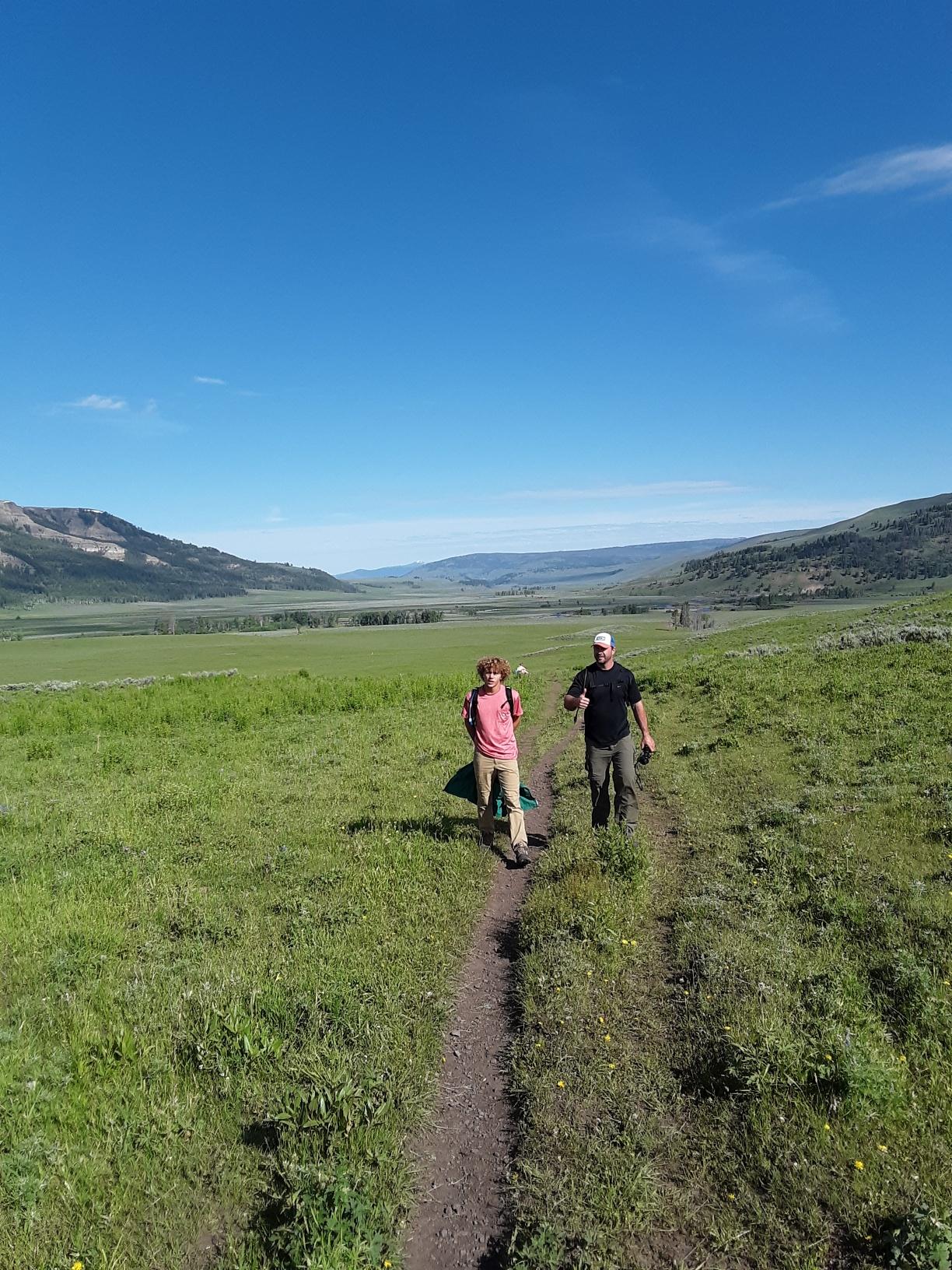 Trail path through the farm property for healing walks